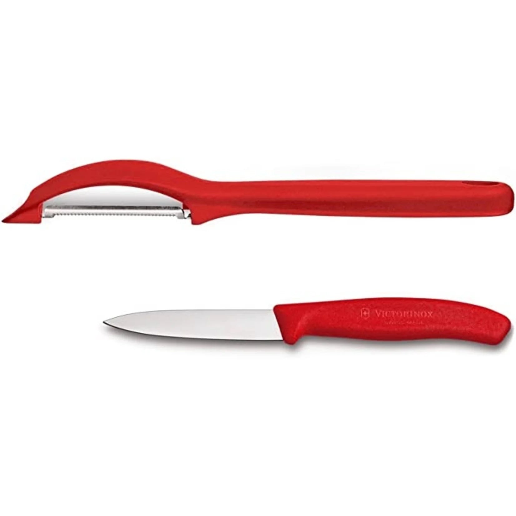 Duo Économe à lame dentelée et Couteau d'office 8cm-3.25''    - Victorinox - Couteau d'office -  - La Guilde Culinaire