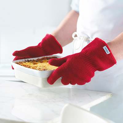 Ensemble de 2 gants de cuisine et bbq (rouge)    - Trudeau - Gant de cuisine -  - La Guilde Culinaire