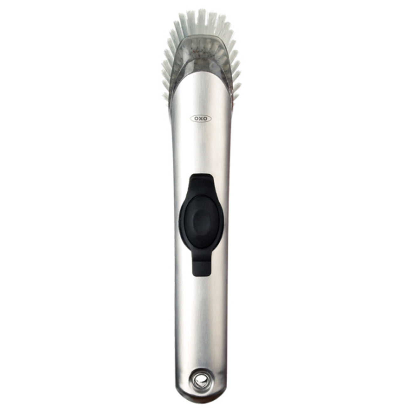 Brosse de cuisine distributrice de savon SteeL    - OXO - Brosse de nettoyage -  - La Guilde Culinaire