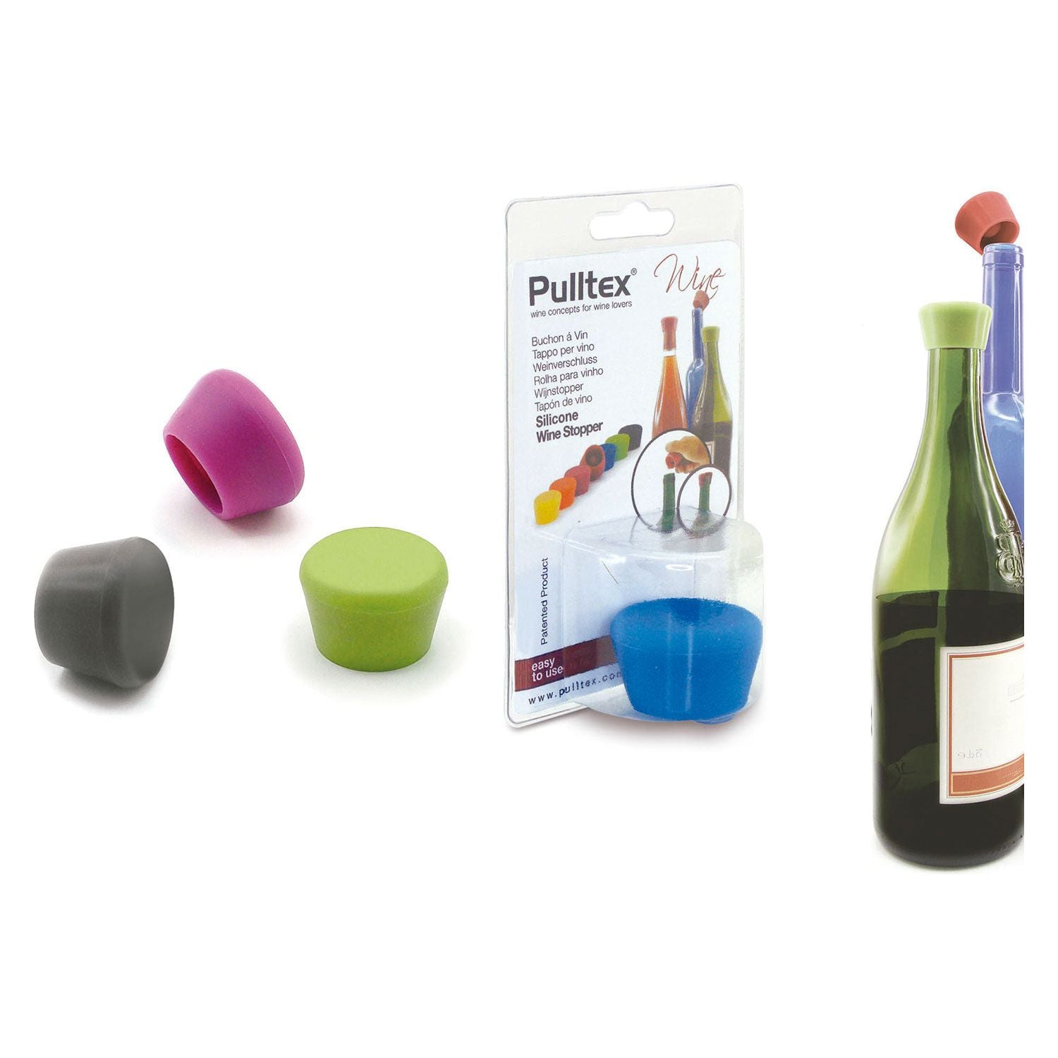 Bouchon À Vin En Silicone    - Pulltex - Bouchon à vin et champagne -  - La Guilde Culinaire