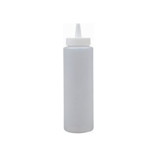 Bouteille à pression en Plastique transparent 12 Oz - SG - Bouteille à condiment - - La Guilde Culinaire