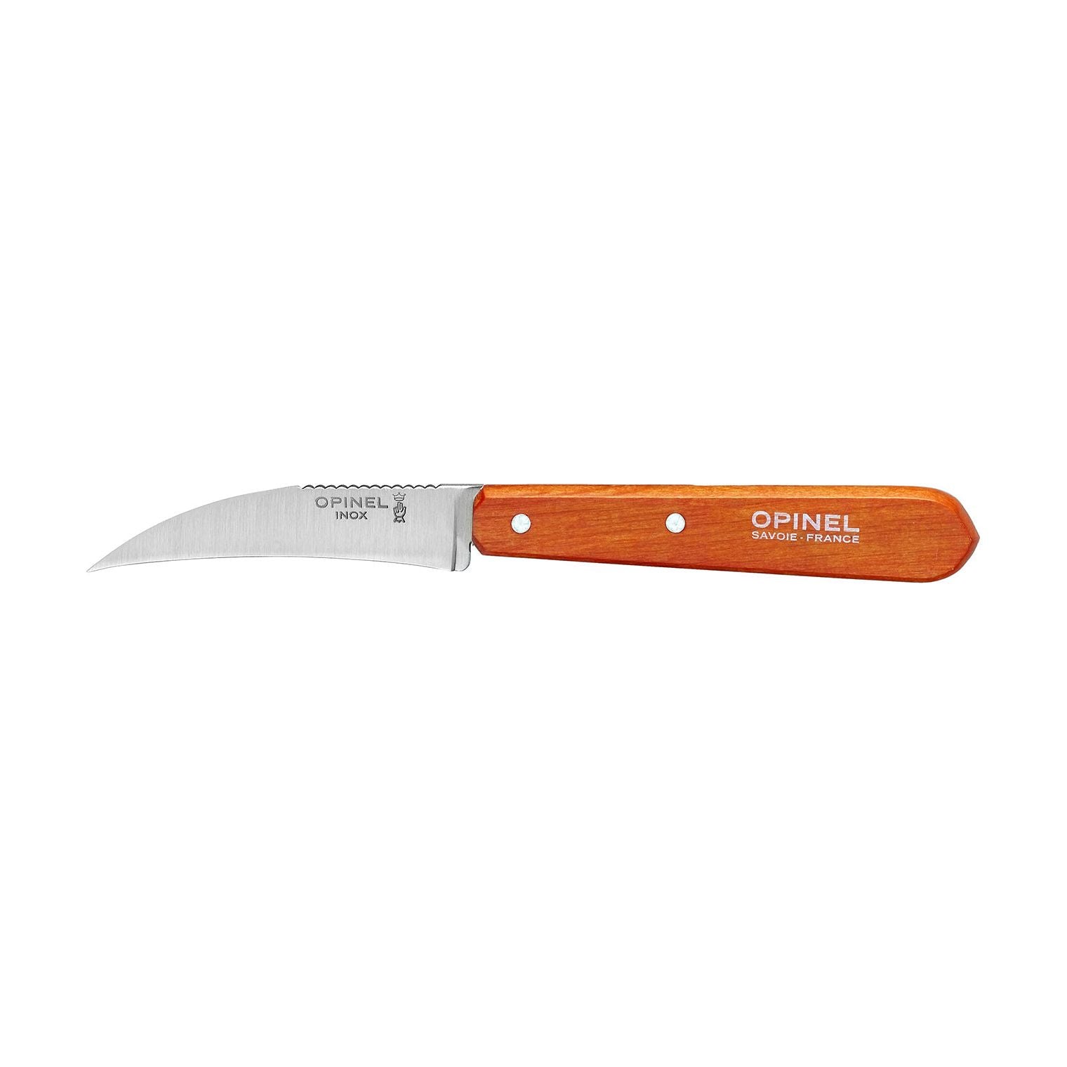 Opinel - Couteau à légumes N°114 Hêtre mandarine   - Opinel - Couteau à légumes - 001926 - La Guilde Culinaire