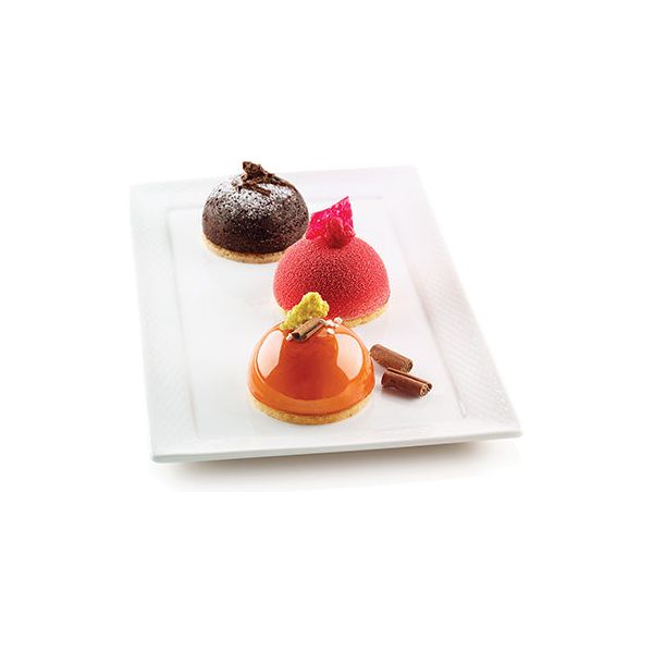 Moule DEMI-SPHERE Ø 3,15" en silicone flexible SILICONFLEX    - SilikoMart - Moule à gâteaux -  - La Guilde Culinaire