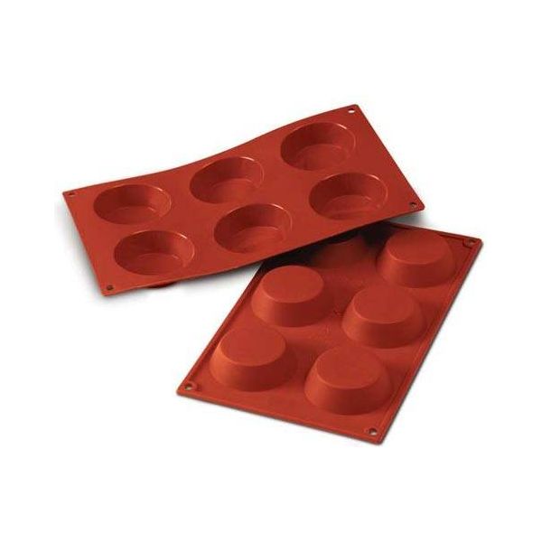 Moule en silicone 6 tartelettes    - SilikoMart - Moule à gâteaux -  - La Guilde Culinaire