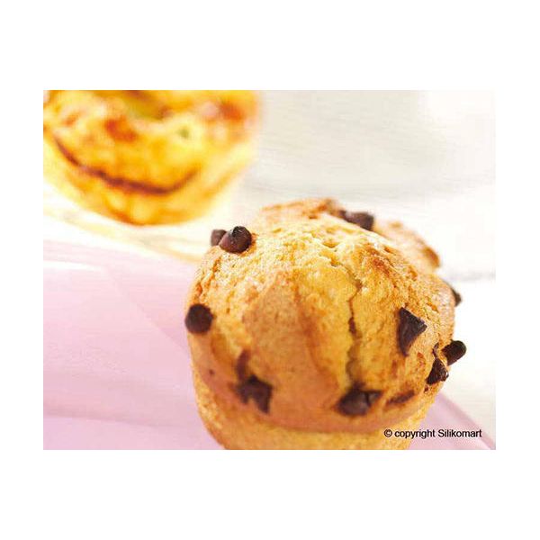 Moule en silicone 6 muffins    - SilikoMart - Moule à muffins -  - La Guilde Culinaire