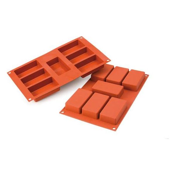 Moule en silicone 7 rectangles    - SilikoMart - Moule à gâteaux -  - La Guilde Culinaire