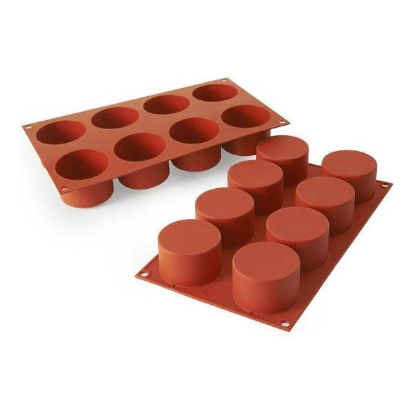Moule CYLINDRE en silicone flexible SILICONFLEX    - SilikoMart - Moule à gâteaux -  - La Guilde Culinaire