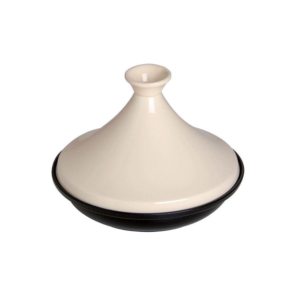 Tajine avec base en fonte et dôme en céramique Crème 28cm    - Staub - Tajine -  - La Guilde Culinaire
