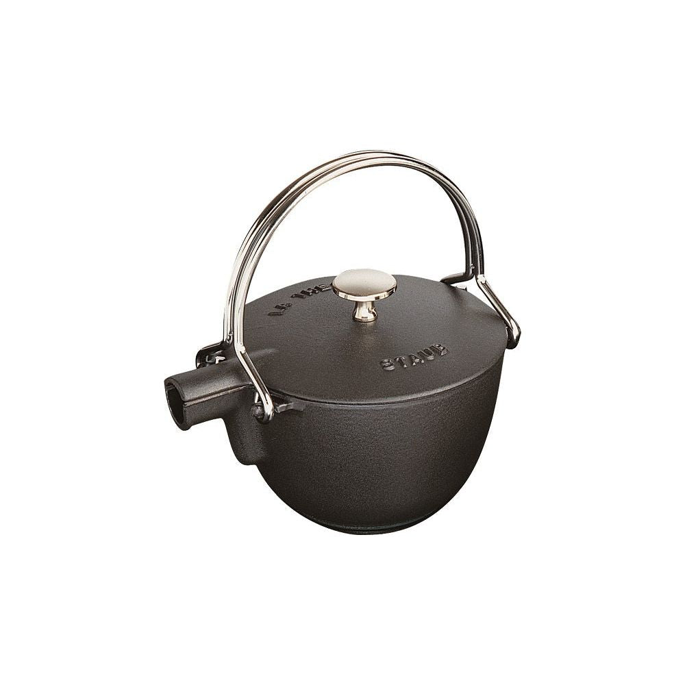 Théière ronde fonte et émail 1.1L Noir   - Staub - Théière - 40509-421 / 1004030 - La Guilde Culinaire