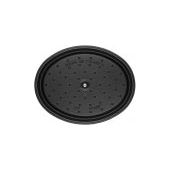 Cocotte ovale fonte et émail Noir 16'' 41cm 12L    - Staub - Cocotte -  - La Guilde Culinaire