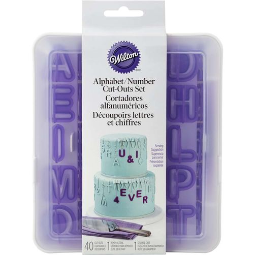 Kit de découpoirs lettres et chiffres    - Wilton - Découpoir à pâtisserie -  - La Guilde Culinaire