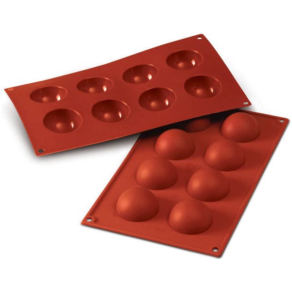 Moule DEMI-SPHERE  Ø 1.97'' en silicone flexible SILICONFLEX    - SilikoMart - Moule à gâteaux -  - La Guilde Culinaire
