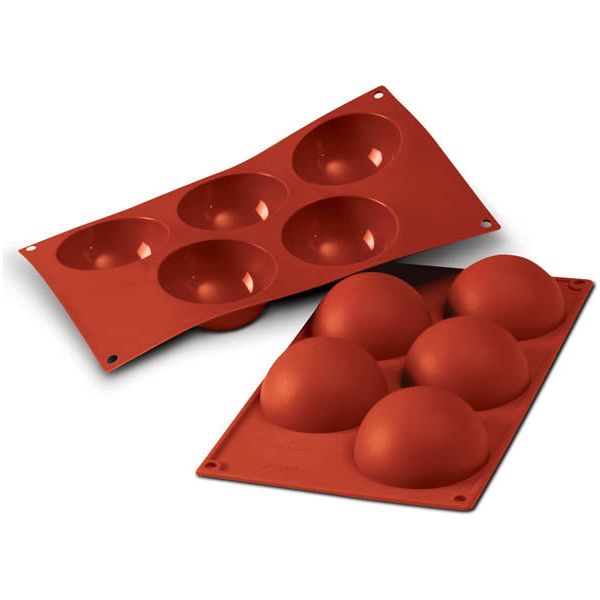 Moule DEMI-SPHERE Ø 3,15" en silicone flexible SILICONFLEX    - SilikoMart - Moule à gâteaux -  - La Guilde Culinaire
