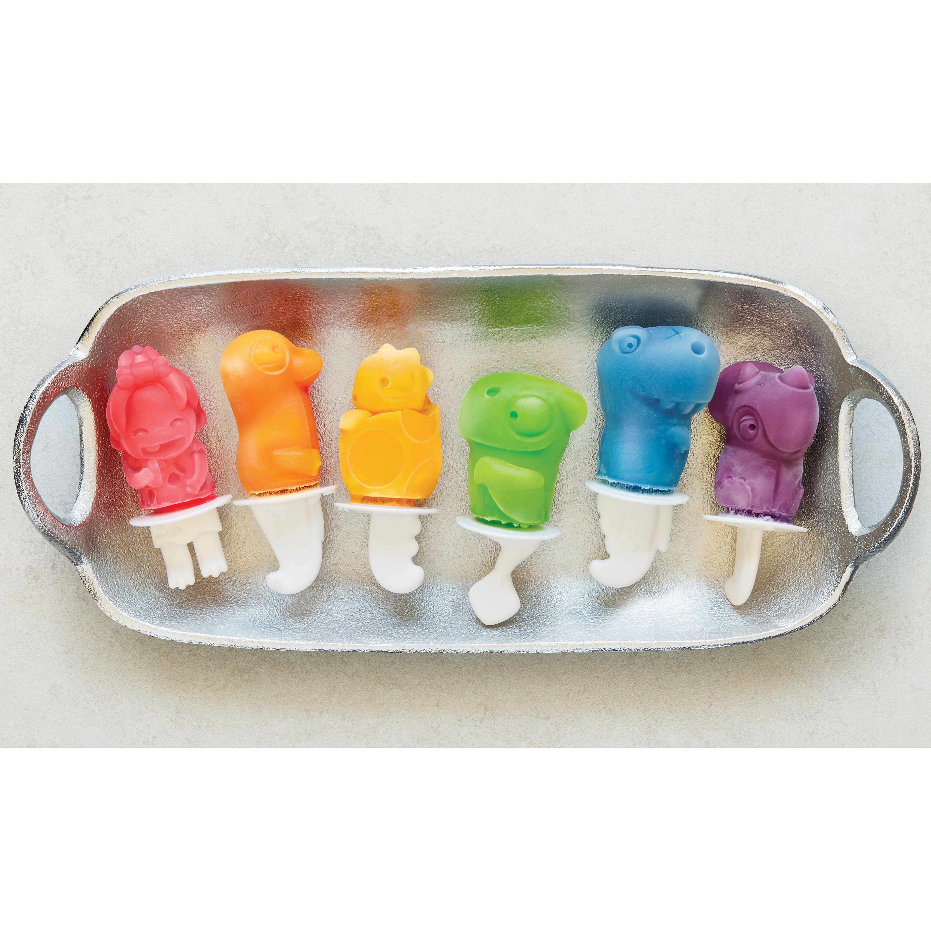 Moules DINO POPS pour 6 pops glacés    - Zoku - Appareil à glace et crème glacée -  - La Guilde Culinaire