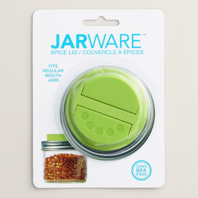 Couvercle à épices vert pour pots Mason    - Jarware - Pot masson -  - La Guilde Culinaire