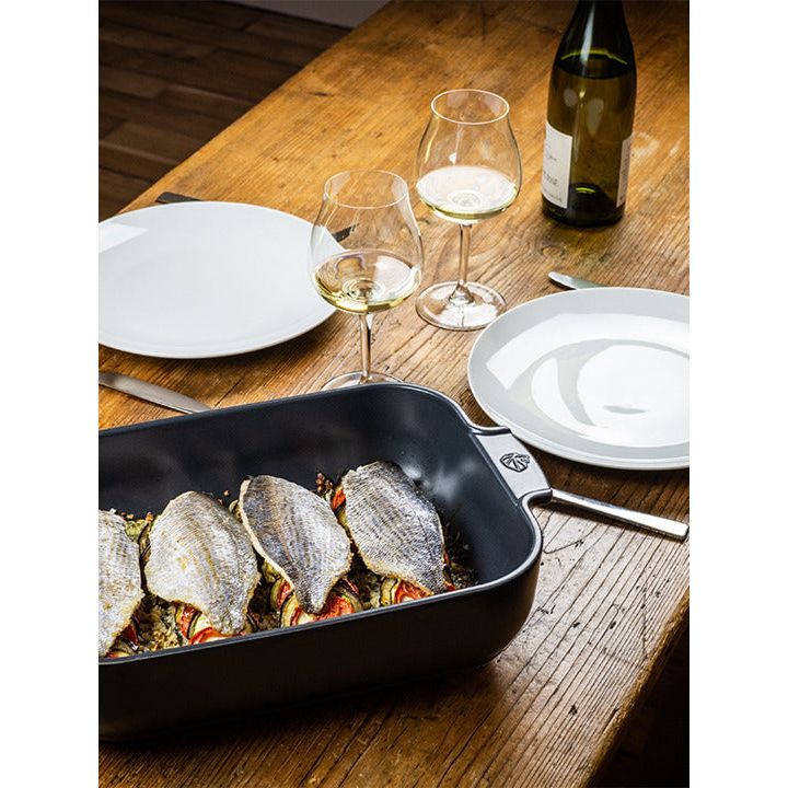 APPOLIA - Plat four en céramique rectangle Ardoise 25cm-8"    - Peugeot - Plat pour four -  - La Guilde Culinaire