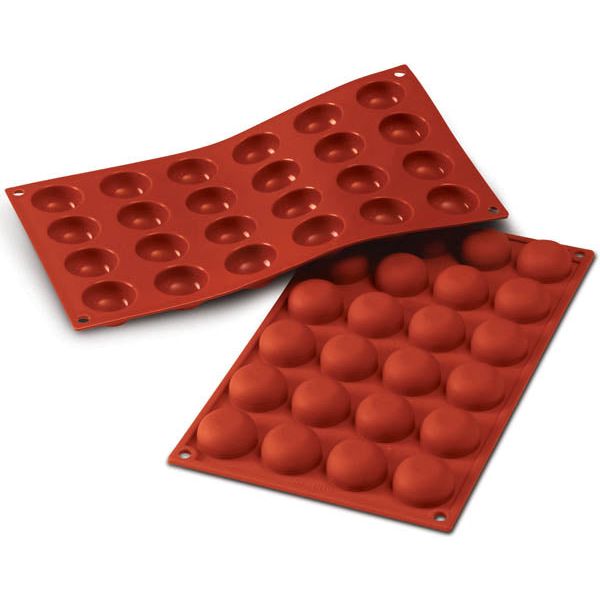 Moule en silicone 24 pomponnettes    - SilikoMart - Moule à gâteaux -  - La Guilde Culinaire