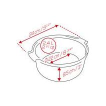 APPOLIA - Moule à soufflé en céramique Rouge 22cm-8,6"    - Peugeot - Ramequin et moule à soufflé -  - La Guilde Culinaire