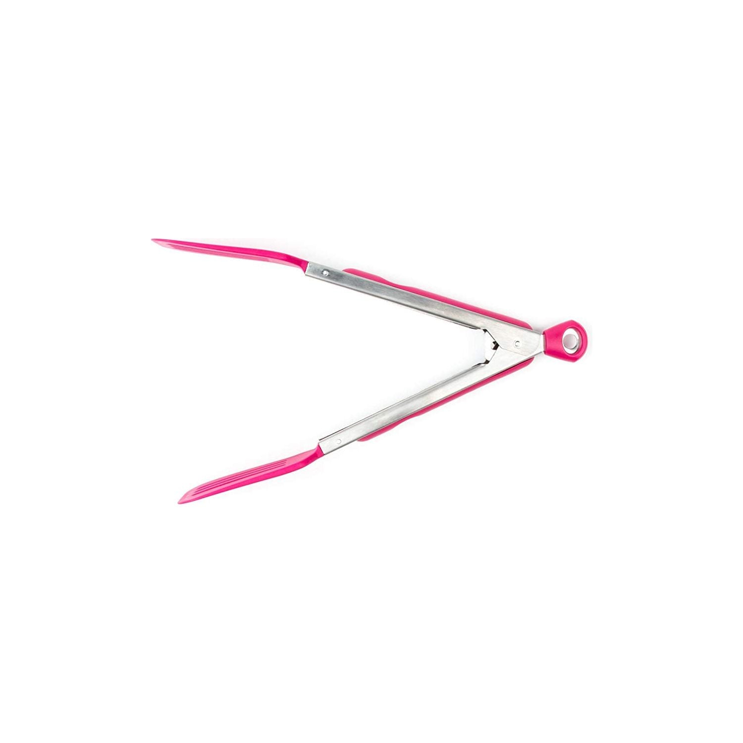 Pince plate en silicone fuchsia    - Fox Run - Pince de cuisine -  - La Guilde Culinaire