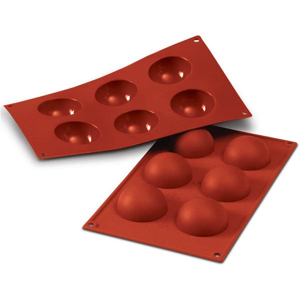 Moule DEMI-SPHERE Ø 2,36'' en silicone flexible SILICONFLEX    - SilikoMart - Moule à gâteaux -  - La Guilde Culinaire