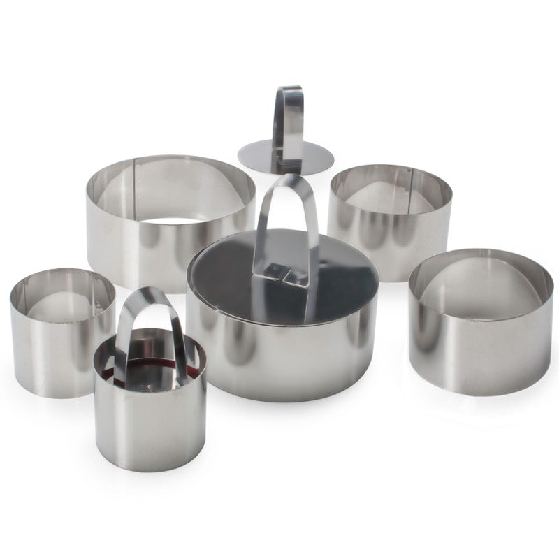 Ensemble de 6 emporte-pièces et 3 poussoirs ronds    - A la Tarte - Emporte-pièce -  - La Guilde Culinaire