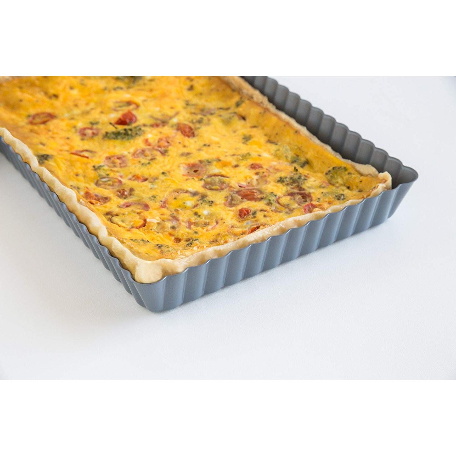 Moule à tarte rectangulaire à fond amovible 10.5"x6.5"    - Fox Run - Moule à tarte et quiche -  - La Guilde Culinaire
