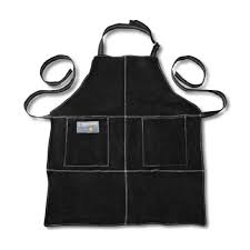 Tablier en cuir noir pour le BBQ Outset    - Outset - Tablier cuisine pour BBQ -  - La Guilde Culinaire