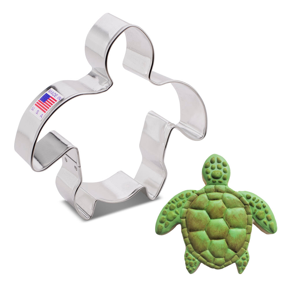 Emporte-pièce Tortue de mer 4 1/8"    - Ann Clark Cookie Cutters - Emporte-pièce -  - La Guilde Culinaire