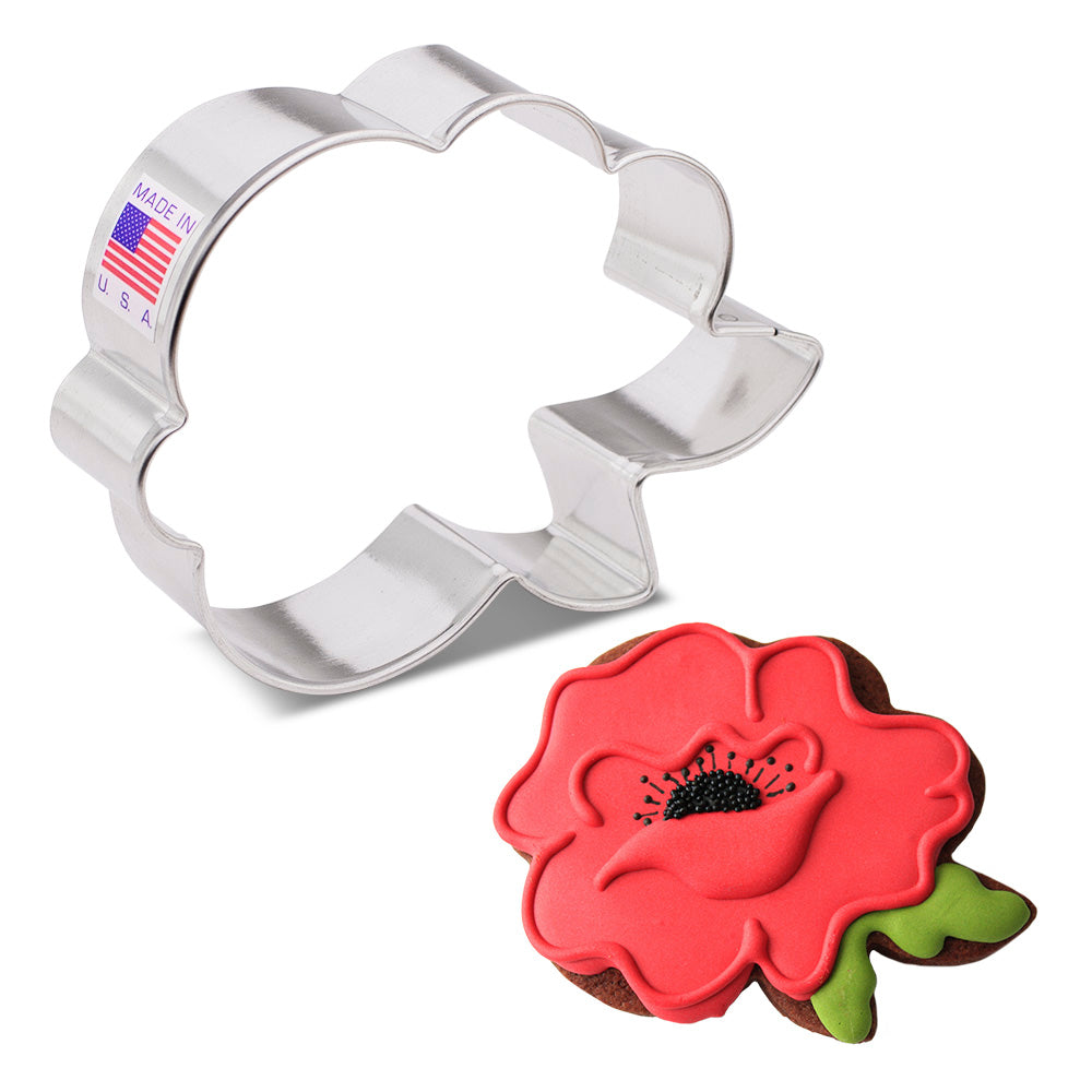 Emporte-pièce Rose 3"x4"    - Ann Clark Cookie Cutters - Emporte-pièce -  - La Guilde Culinaire