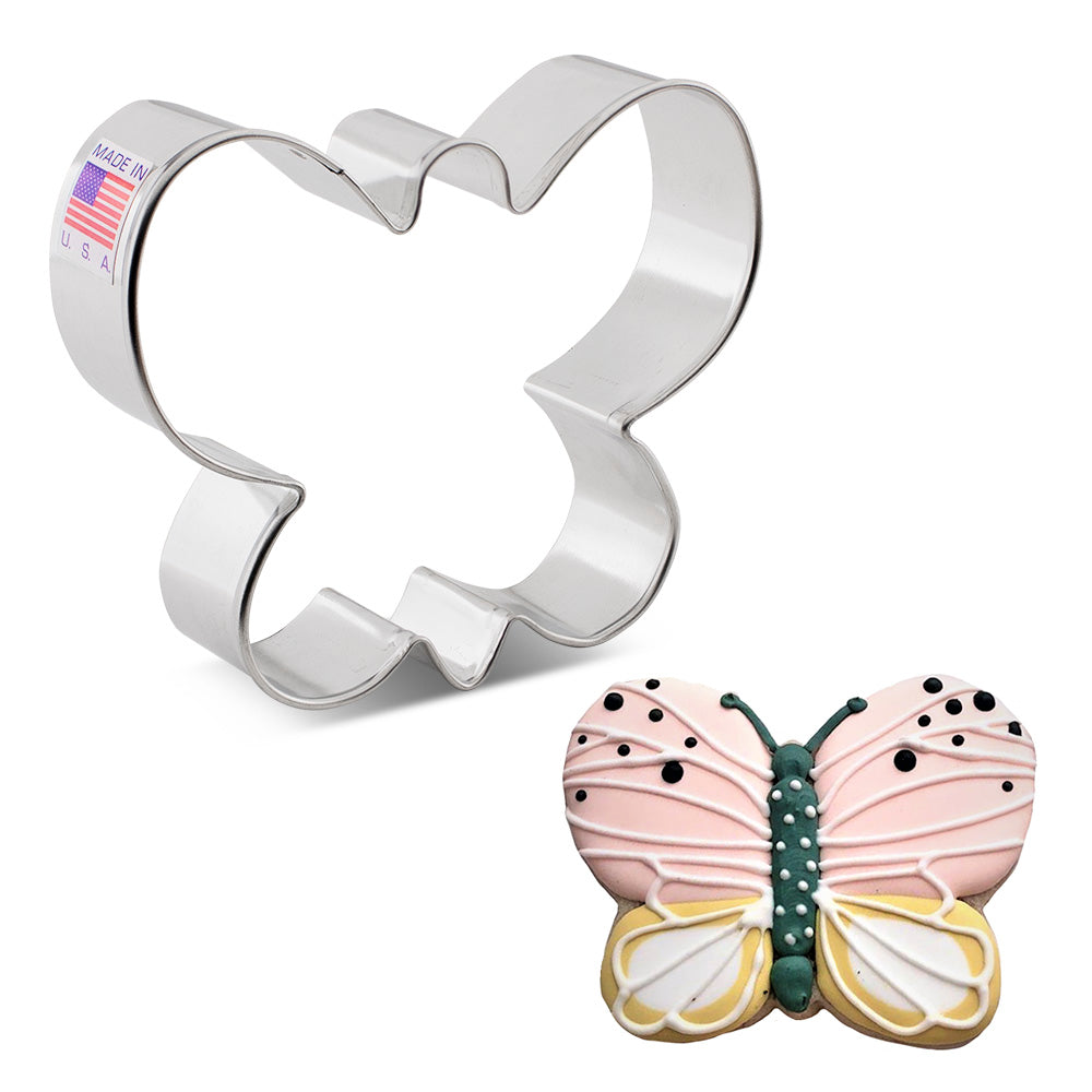 Emporte-pièce papillon simple 3 1/8" x 3 5/8"    - Ann Clark Cookie Cutters - Emporte-pièce -  - La Guilde Culinaire