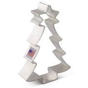 Emporte-pièce Arbre de Noël avec étoile 4 1/2"    - Ann Clark Cookie Cutters - Emporte-pièce -  - La Guilde Culinaire