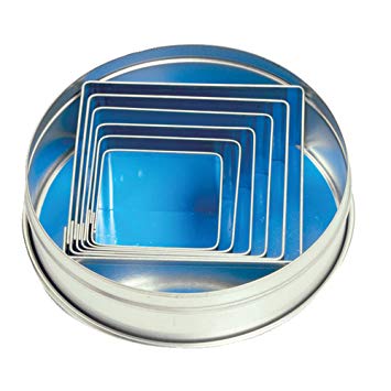 Kit emporte-pièces carrés 6 pcs    - Fox Run - Emporte-pièce -  - La Guilde Culinaire