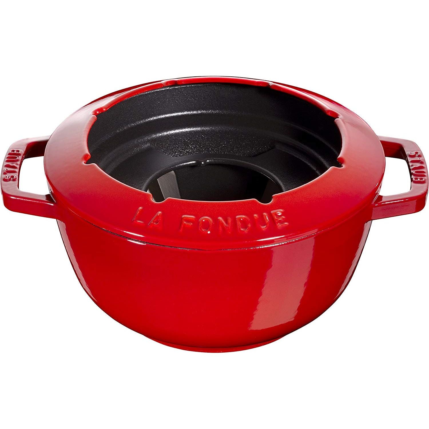 Service à Fondue en Fonte Rouge    - Staub - Service à fondue -  - La Guilde Culinaire