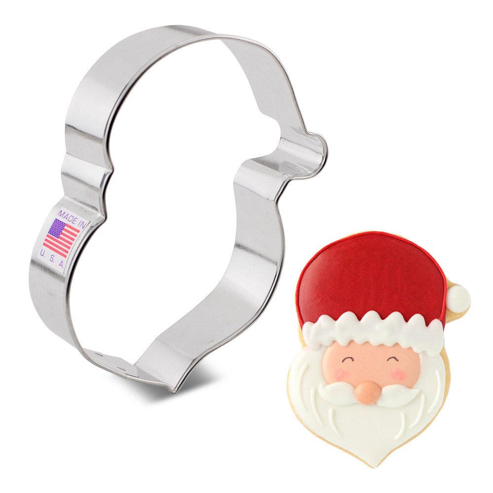 Emporte-pièce face du père Noël 4"    - Ann Clark Cookie Cutters - Emporte-pièce -  - La Guilde Culinaire