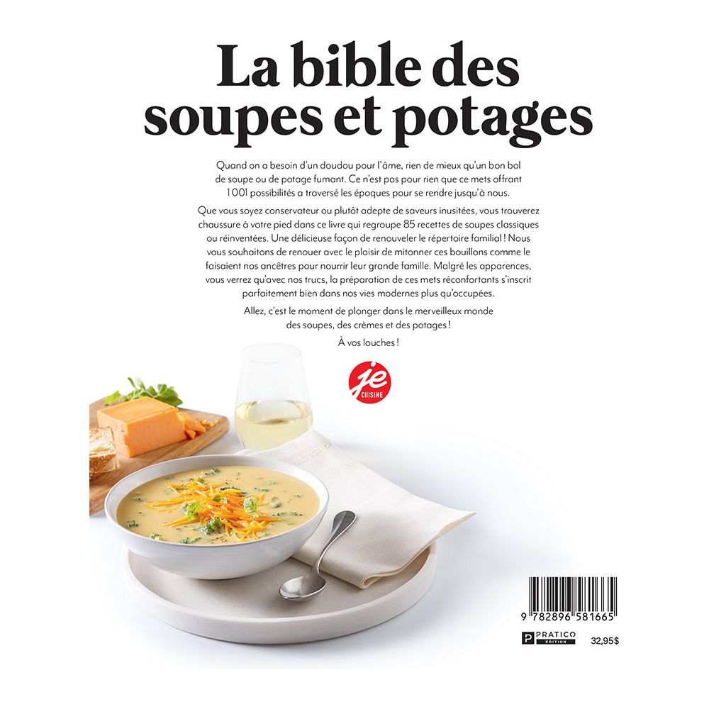 La bible des soupes et potages !    - Pratico Ed. - Livre de cuisine -  - La Guilde Culinaire