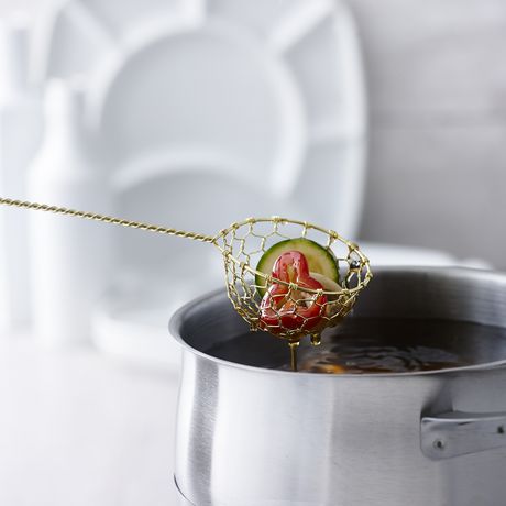 Épuisette à fondue en laiton    - Trudeau - Service à fondue -  - La Guilde Culinaire