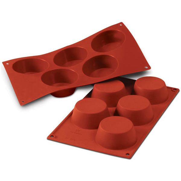 Moule Grands Muffins en silicone flexible SILICONFLEX    - SilikoMart - Moule à muffins -  - La Guilde Culinaire