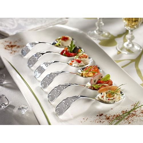 Cuillère Baroque métallisée - paquet 50    - Solia - Service de table jetable -  - La Guilde Culinaire