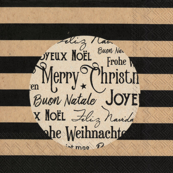 Serviette Cocktail Christmas Circle    - IHR - Serviette -  - La Guilde Culinaire