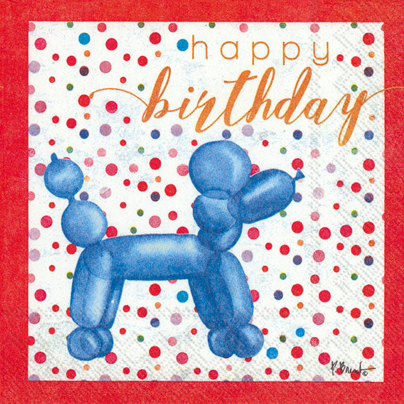 Serviette Cocktail Happy Birthday    - IHR - Serviette -  - La Guilde Culinaire