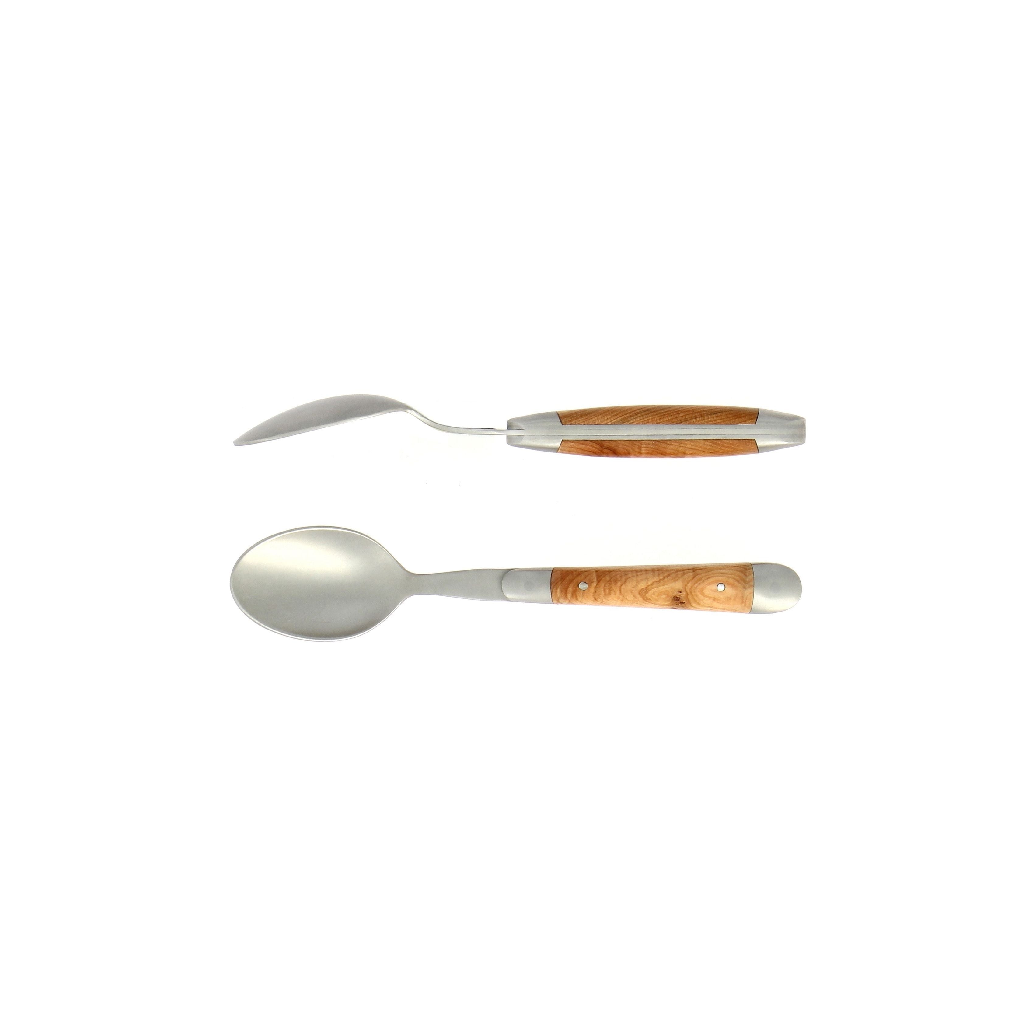 Cuillère à thé, satinée, Genévrier – Laguiole - Laguiole - Cuillère à thé - - La Guilde Culinaire
