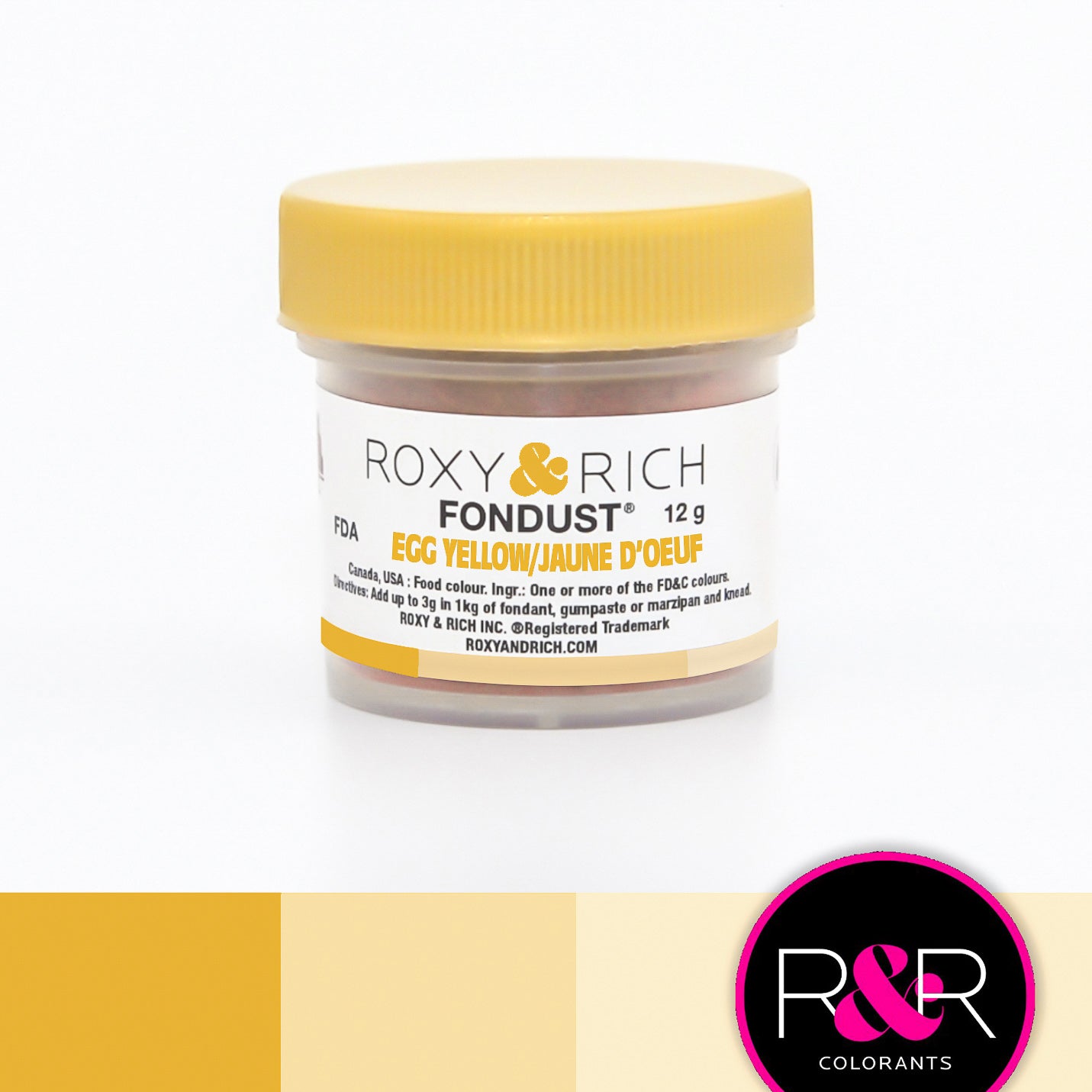 Colorant FONDUST Jaune d'Œuf    - Roxy & Rich - Colorant alimentaire hydrosoluble -  - La Guilde Culinaire