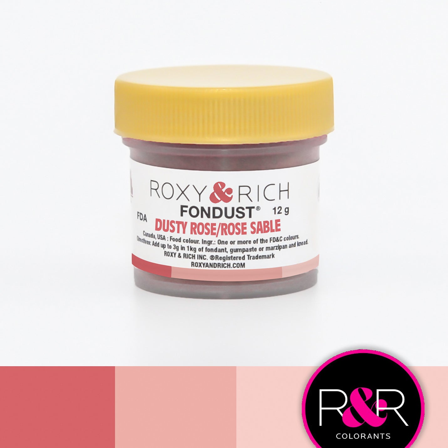 Colorant FONDUST Rose Sable    - Roxy & Rich - Colorant alimentaire hydrosoluble -  - La Guilde Culinaire