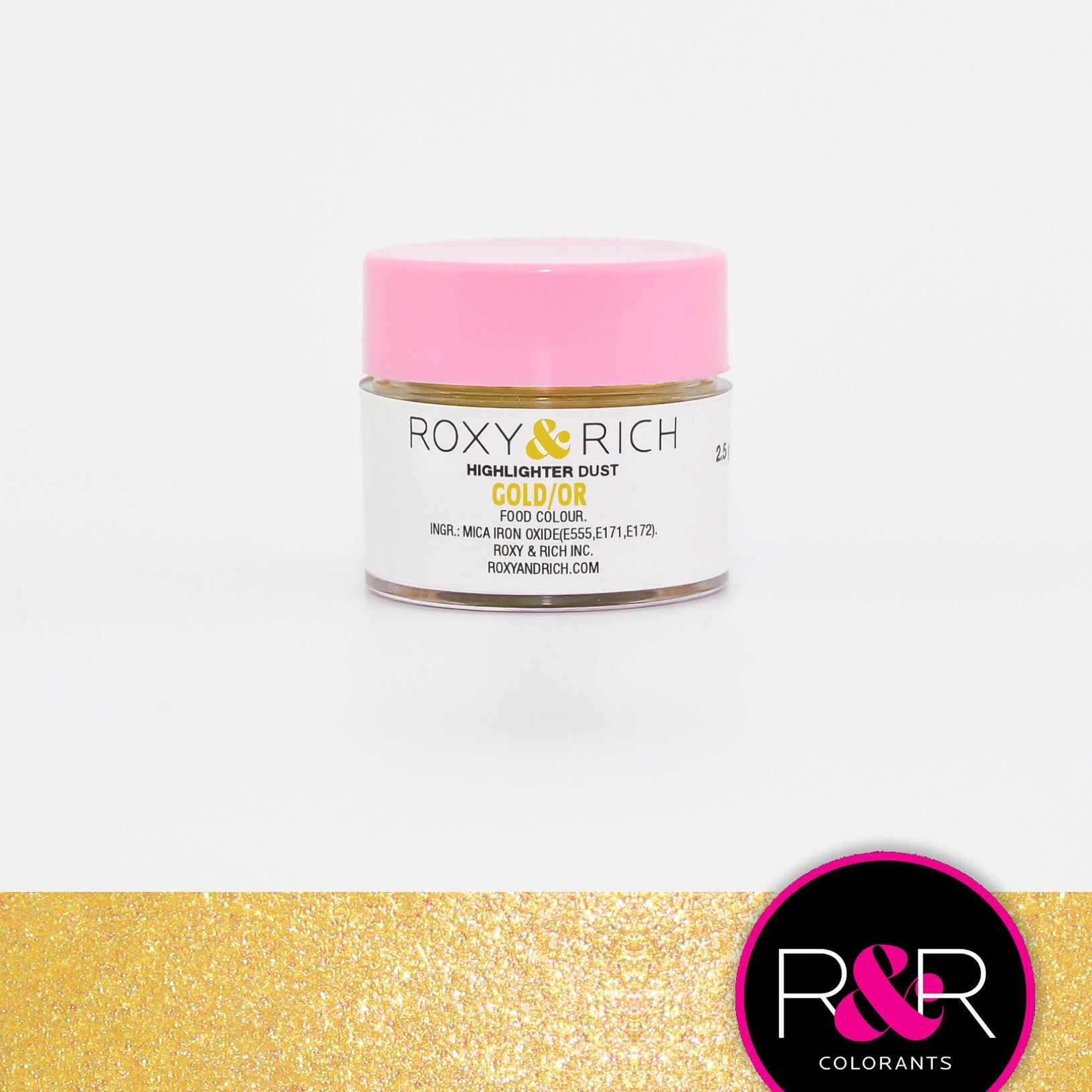 Poudre Highlighter couleur Or    - Roxy & Rich - Poudre Highlighter -  - La Guilde Culinaire