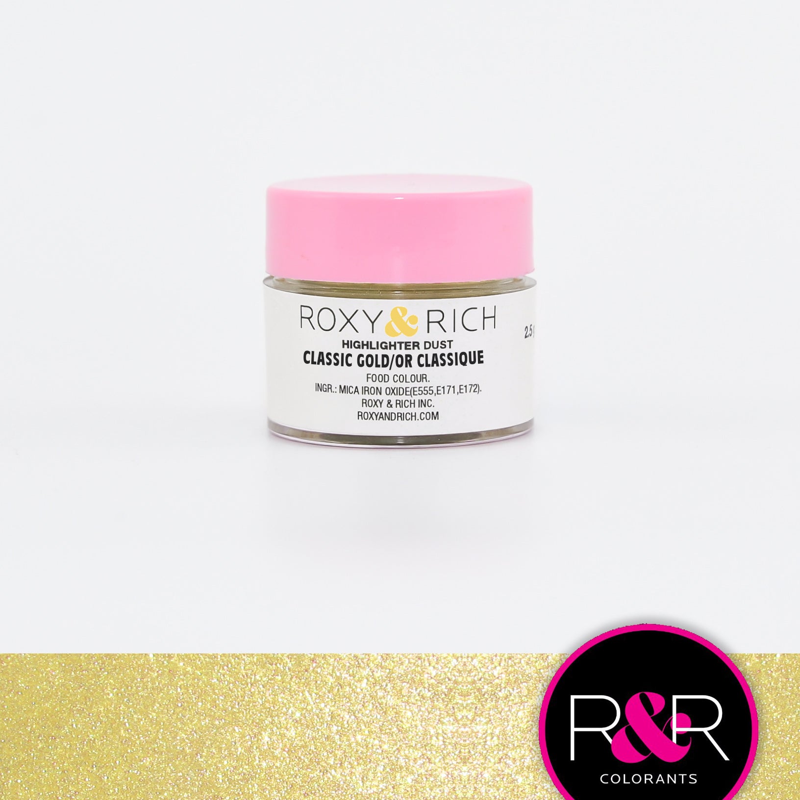 Poudre Highlighter couleur Or Classique    - Roxy & Rich - Poudre Highlighter -  - La Guilde Culinaire
