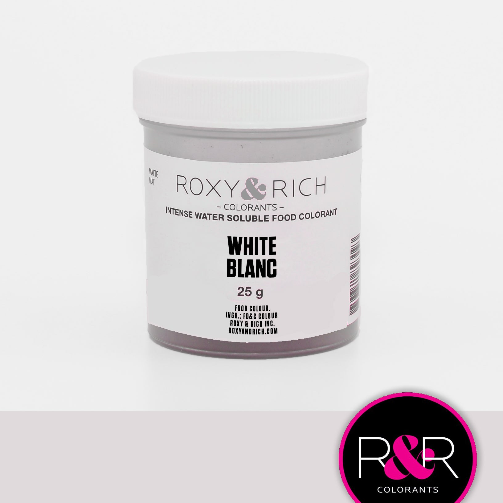 Colorant alimentaire hydrosoluble Blanc    - Roxy & Rich - Colorant alimentaire hydrosoluble -  - La Guilde Culinaire