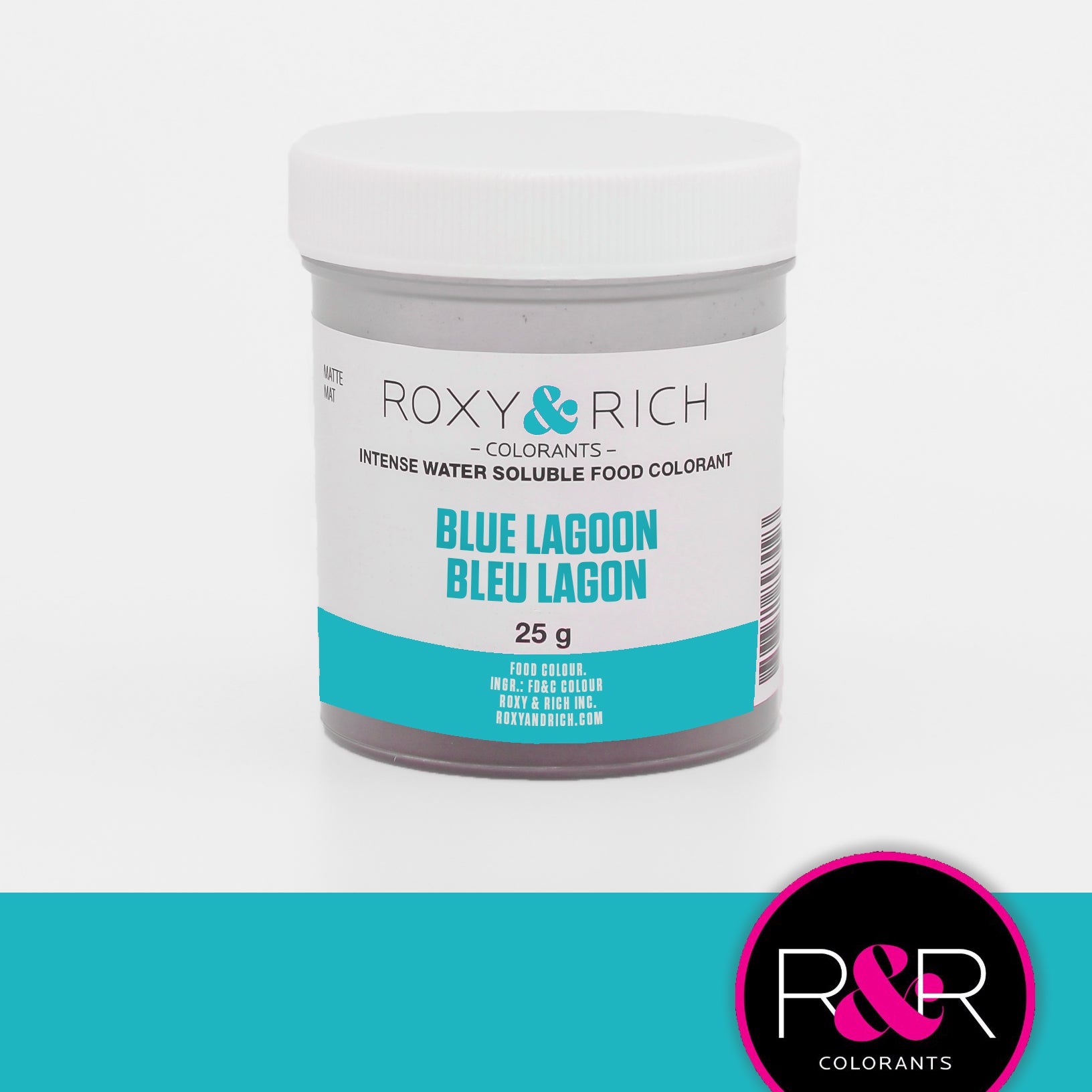 Colorant alimentaire hydrosoluble Bleu Lagon - Roxy & Rich - Colorant alimentaire hydrosoluble - - La Guilde Culinaire