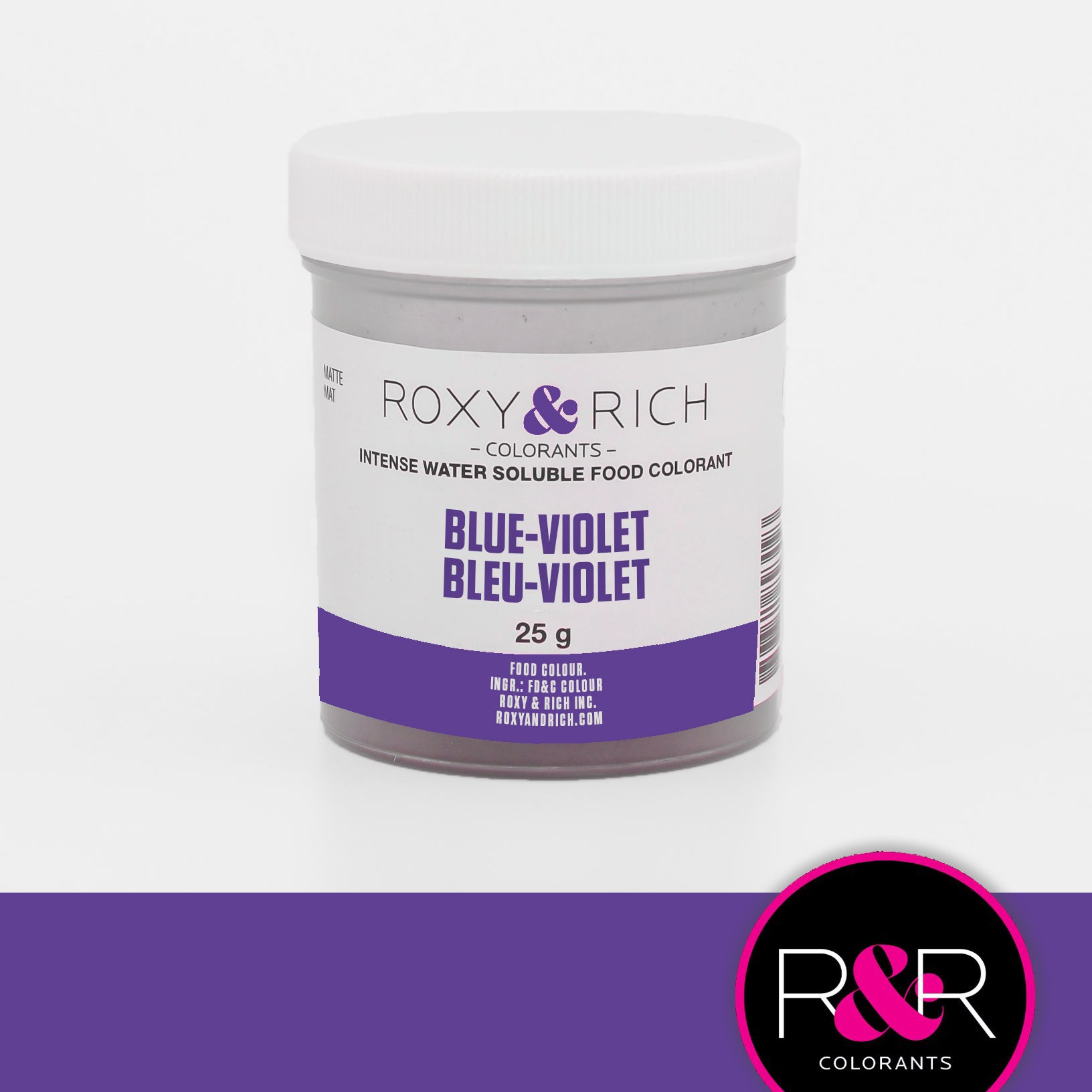 Colorant alimentaire hydrosoluble Bleu-Violet    - Roxy & Rich - Colorant alimentaire hydrosoluble -  - La Guilde Culinaire