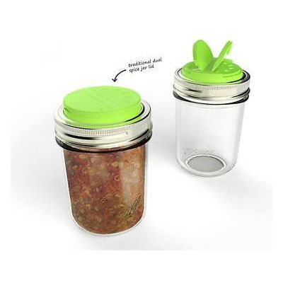 Couvercle à épices vert pour pots Mason    - Jarware - Pot masson -  - La Guilde Culinaire