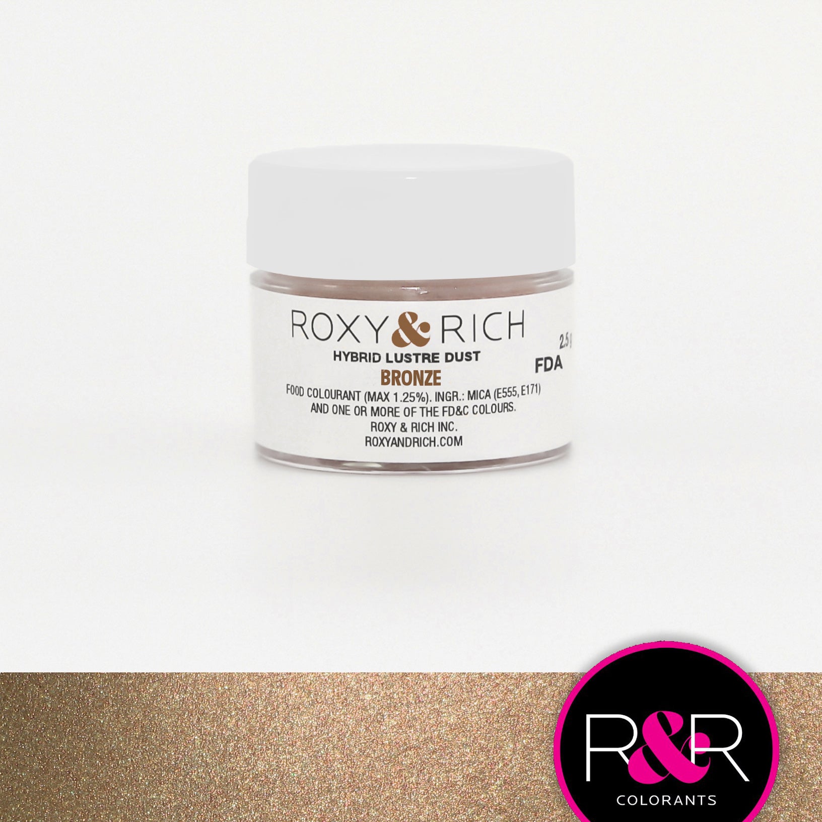 Poudre lustrée hybride Bronze    - Roxy & Rich - Poudre lustrée -  - La Guilde Culinaire